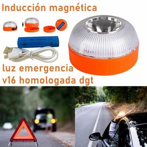 Luci di emergenza Light V16 DGT Omologato DGT Strobo a induzione magnetica ricaricabile per auto