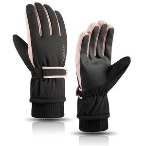 Зимние водонепроницаемые мужские перчатки Ветрозащитные спортивные рыболовные сенсорные экраны вождения мотоцикла лыжи не скользящие теплые велосипедные женские перчатки