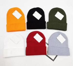 MOQ-5PCS Winter Christmas Chapéus para homem Mulheres Esporte Forma Forma Gorros Chapéus Chapéus Chapéus Algodão Gorros Lã Chapéu Quente Cap 6 Cores