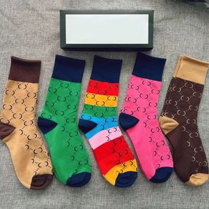 Multicolor Classic Letter Socks Women Letters Soft Cotton Sock Gift for Love Girlfriend High Quality