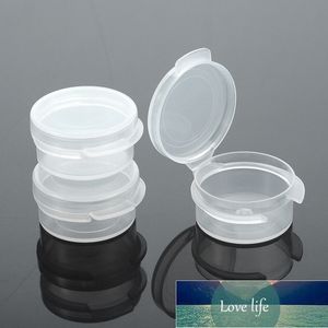 100 x 5g Clear White Button Mini Q pudełko mały garnek szczelne kremowe słoiki Puste kontenery do makijażu Plastikowe kosmetyczne butelki próbne Cena fabryczna Expert Design Quality