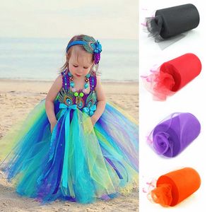 6" X 100 Yard Party Decor Tulle Roll DIY Fabric Yarn Spool Tutu Birthday Gift Wrap Wedding Decoration Event Supplies