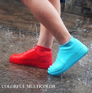 Wholesale silicone shoes cover resale online - NEWReusable Waterproof Silicone the Shoes Cover Unisex Rainproof Boots Non slip Overshoes Thick Wear Resistant Portable Outdoor LLE9303