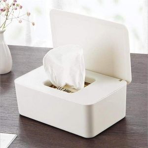 Tissue box Wet Wipes Dispenser Holder Dry Wet Tissue Paper Case Box Wipes Napkin Storage Box Holder Container 210315