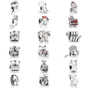 1: 1 S925 925 Sterling Silver Cute Charms Series Animal Series Charms na naszyjniki, dzięki czemu bransoletka z oryginalną biżuterią damską Q0531