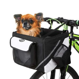 Coprisedili per auto per cani Portabiciclette Borsa da viaggio per animali domestici - Bicicletta pieghevole rimovibile con lati morbidi con grandi tasche per cani o gatti