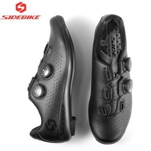 Calçados de ciclismo Sapatos de bicicleta de bicicleta de fibra de fibra de fibra de carbono homens homens profissionais de biciclo de auto-travamento spin spinle sd-020