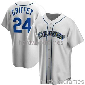 Özel Ken Griffey JR # 24 Cooperstown Jersey Dikişli Erkek Kadın Gençlik Çocuk Beyzbol Forması XS-6XL