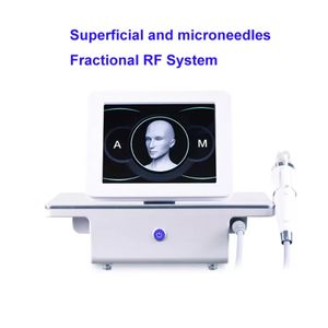 12022 Fractional RF Microneedle Face Care Gold Micro Needle Skin Rollar Acne Scar Stretch Mark Avlägsnande Behandling Professionell Skönhetssalongmaskin