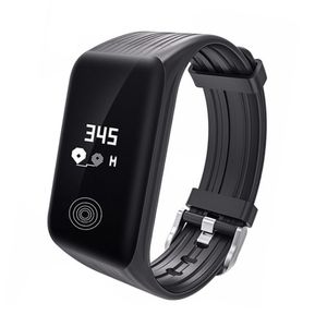 K1 Fitness Tracker Sport Smart Armband Hjärtfrekvens Monitor Vattentät Smart Watch Aktivitet Armbandsur för iPhone IOS Android Phone Watch