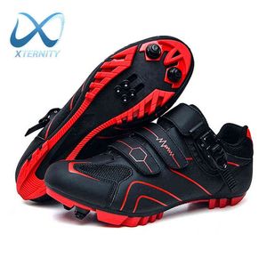 Profissional auto-bloqueio Ciclismo Sapatos ao ar livre Respirável MTB Bicicleta Sapatas Anti-Skid Sneakers Racing Road Bike SPD Tênis de Cleat H1125