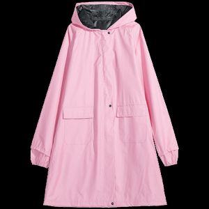 Raincoat Motorcycle Woman Pink Girls Trench Travel Rain Coat Adult Light Long Fashion New Arrival Poncho Korean Styles