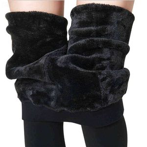 Moda 8 Kolory Damska Plus 3XL Rajstopy Wysokiej Jakości Dzianiny Rajstopy Super Elastyczny Faux Velvet Winter Sexy Grube Szczupłe Rajstopy Y1130