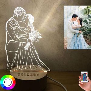 Wholesale touch switches for lamps for sale - Group buy Night Lights DIY Customized D Light Colors LED Lamp USB Touch Switch Po Text Custom Lamps For Baby Christmas Wedding Gift
