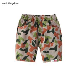 Mudkingdom Sommer Jungen Camo Shorts Elastische Taille Pull-on für Kleine Junge Kurze Hosen Kinder Kleidung Camouflage 210615