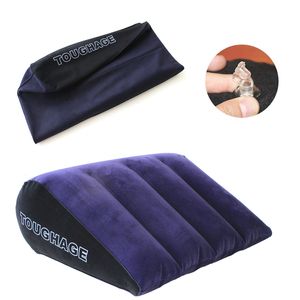 Inflatable Sex Pillow Furniture Body Support Pads Triangle Love Position Use Air Blow Cushion Couple Bedding Pillows