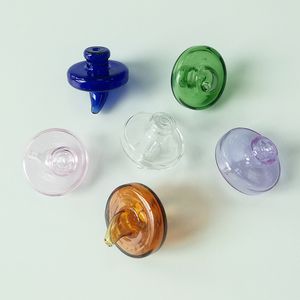 Röktillbehör ColorFu UFO Style Glas Carb Caps för kvarts Banger Nails Glas Vatten Bongs Pipe Dab Rigs DCC03