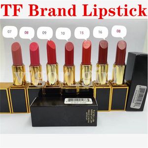Professionellt märke Läppstift Lip Color Matte Rouge a Levres Mat 3g Multi Color Girl Beauty Make up Stock Epacket Ship
