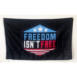 Freedom Is Not Free 3' x 5'ft Flags Outdoor Celebration Banners 100D Polyester High Quality With Brass Grommets