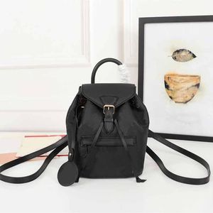 M45205 Montsouris ryggsäck kvinna klassisk brun blomma mode läder resa väska designers spänne slips rep backpacks m45410