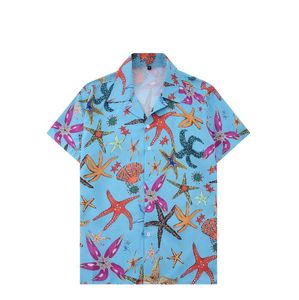 Летний с коротким рукавом Гавайи пляжные рубашки для мужчин Случайные вечеринки Мужские дизайнерские футболки
