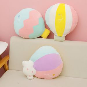 Almofadas de pelúcia desenhos animados flutuador balão de balão menina pillow pillow rosa fofinho pelúcia brinquedo