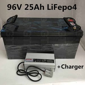 96V 25AH LifePO4 литиевая батарея для трехколесных велосипедов гольф-корзина электрический мотоцикл электрический автомобиль + 109.5V 5AH зарядное устройство