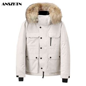 2020 new fashion White Duck Down Jacket Warm Hooded Thick Puffer Jacket Coat Male Casual High Quality Overcoat Winter coats G1115