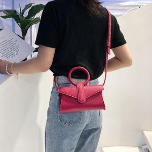 Torebki Damskie Torby Designer Mała torba na ramię Moda Cukierki Kolor Crossbody Skórzany Pierścień Panie