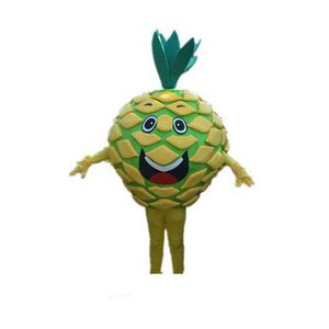 2021 Venda de fábrica Hot Ananas mascote traje amarelo fruta fantasia vestido adulto tamanho