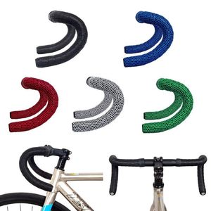 Wholesale bicycle handlebar grip tape for sale - Group buy Bike Handlebars Components Pair Bicycle Handlebar Tape Silica Gel Road Straps Non slip Grip Wrap With Bar End Plugs Cycling Accessories