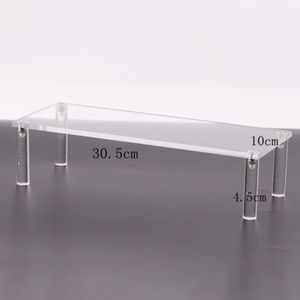 Other Bakeware 1/2tier Cosmetic Display Stand Transparent Acrylic Detachable Ladder Shelf Rack For Toys Bakery Organizing Accessories