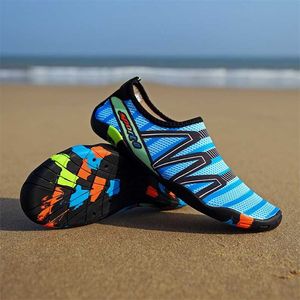 Unisex Seaside Resort Quick-Drying Aqua Lightweight Water Shoes Walking Sneakers Swimming Shoes Beach Casual Shoes Size 35- 220124