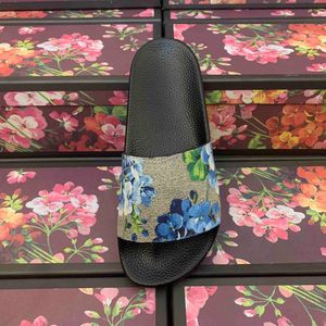 2021 Designer Women men Sandals with Correct Flower Box Dust Bag Shoes snake print Slide Summer Wide Flat Sandals Slippers