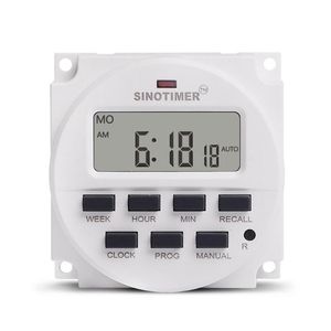 Timers AC 220V Weekly 7 Days Programmable Digital Time Switch Relay Timer Control Din Rail Mount For Electric Appliance