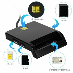 Czytnik karty inteligentnej USB SIM dla karty bankowej IC/ID EMV SD TF MMC Cardreaders USB-CCID ISO 7816 dla Windows 7 8 10 Linux OS