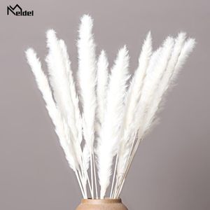 Decorative Flowers & Wreaths 15 Pcs Bulrush Dried Colored Natural Flower Bouquet Wedding Home Decoration Glass Window Floral