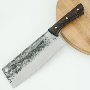 7,5-дюймовый кухонный нож Nakiri 5cr15 Кливер из нержавеющей стали, китайский мясник, столовые приборы, ковка, нарезанные вручную ножи шеф-повара