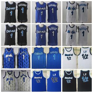 Herr Basket Penny Hardaway Jersey Tracy McGrady LP Anfernee Mohamed Bamba Vintage sydd Svart Blå Vit Högkvalitetsrea