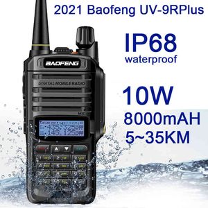 2021Nieuwe Baofeng UV-9RPlus 10W IP68 Walkie Talkie Waterdichte Dual Band Portable Cb Jacht Ham Radio UV9RPlus U vhf Transceiver