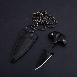 최신 스타일 URBAN PAL 43LS 작은 고정 블레이드 나이프 karambit 포켓 나이프 전술 칼 K 칼집과 목걸이 3300 B283L 무료 배송