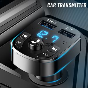 Trasmettitore FM Bluetooth vivavoce per auto Caricatore MP3 Lettore doppio dotato Display LED USB