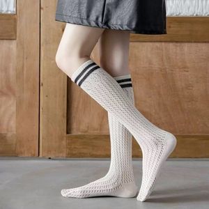 Kvinnor Sexig i röret Lång / Korta strumpor Sommar Transparent Nylon Elastiska Mesh Fishnet Socks Black Hollow Stretch Hosiery