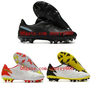 Tiempo Legend 9 AG Mens Soccer Shoes Black Blue Yellow Cleats Football Boots Leather scarpe da calcio
