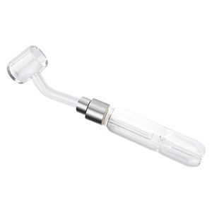 CSYC NC023 Bong in vetro Dab Rig Tubi per fumatori 510 Chiodi per banger al quarzo Chiodo al quarzo affilato da 45/90 gradi Punta in ceramica Bong per tubo gorgogliatore per acqua in linea