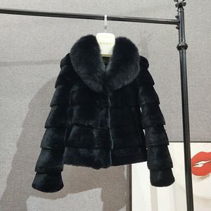 Kadınlar Kürk Sahte Siyah Sonbahar Kış Kış Yapay Çim Leydi Gevşek Kat Parti Güzellik Palto Peliş Peluş Kılıç Lüks Top Ceket