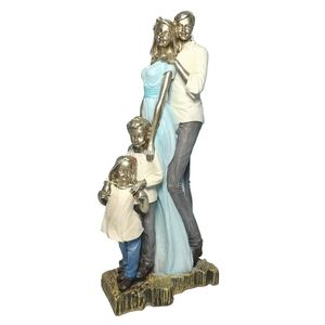 Zayton Family Statues Resin Hantverk Heminredning Skulpturer Siffror Funiture Ornaments Tillbehör för vardagsrum 210827