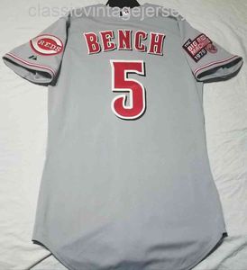 Männer Frauen Kinder GROSSE JOHNNY BENCH JERSEY SELTENE Stickerei Neue Baseball-Trikots