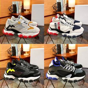 New Top Sneaker Fashion With Paris Platform Shoes Leave No Trace Calfskin Vintage Trainers Nylon Chaussure Mens Leather Low Casua Losen