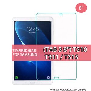 Tablet Tempered Glass Skärmskydd för Samsung Galaxy Tab 3 8 